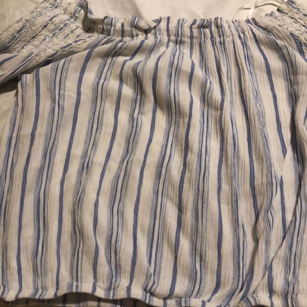 Striped Off the Shoulder Top